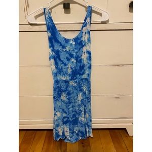 Tie Dye Dress With Cut-Out Back